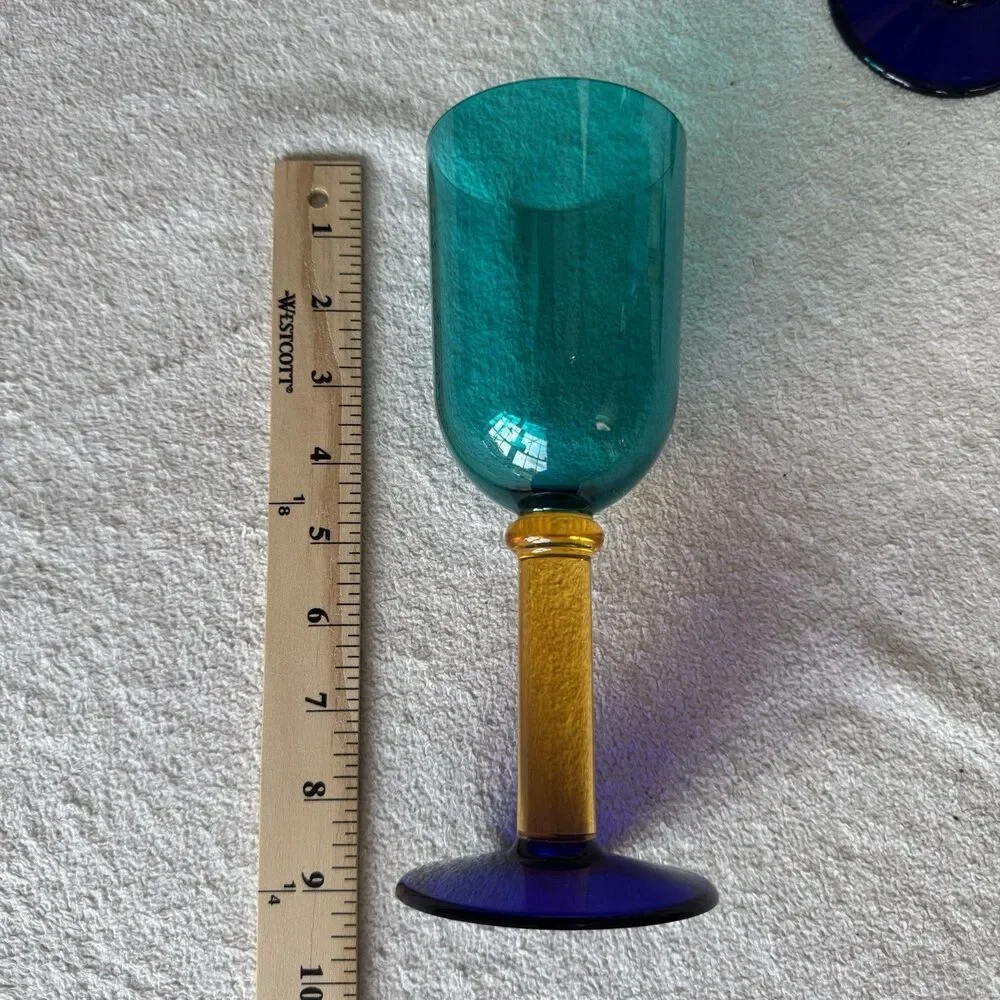 Vintage PrecisionCraft Acrylic Goblets Set 6 Star Trek Quark’s Bar Style 9”